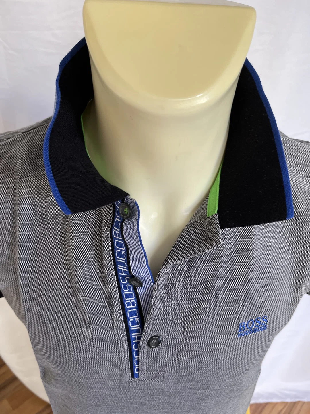 HUGO BOSS Herren Polo Slim Fit Gr. L (klein geschnitten) – Bild 3