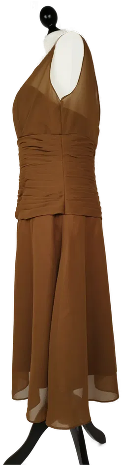 Elegantes Kleid - wattiertes Bustier integriert, schmeichelnde Raffung - Bild 3