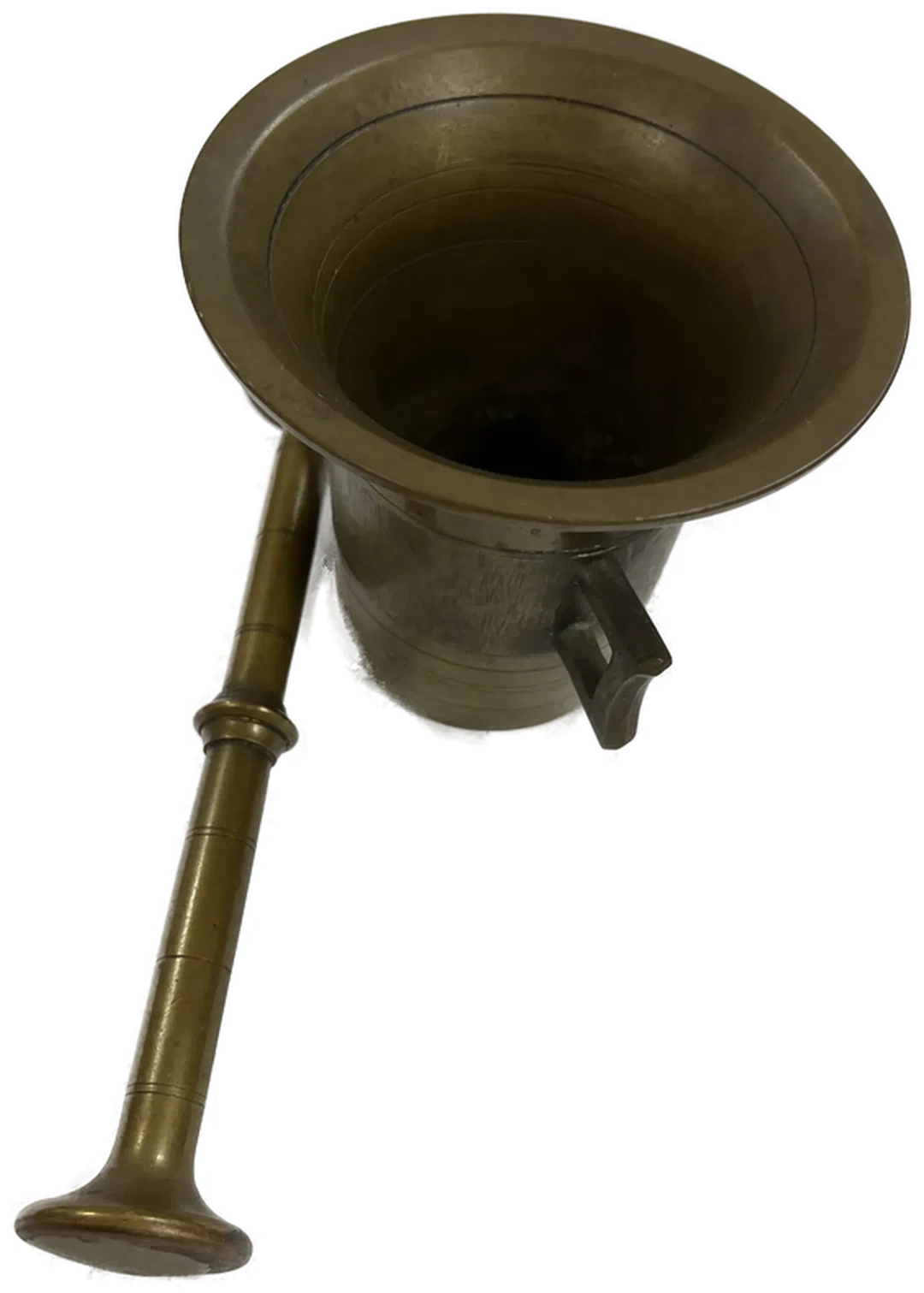 Bronze Mörser Vintage 12 cm hoch mit 2teilig  - Bild 1