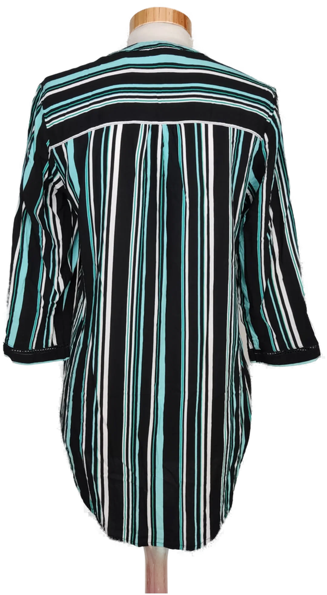 C&A Damen Bluse schwarz/blau/weiß gestreift - S/36 – Bild 2