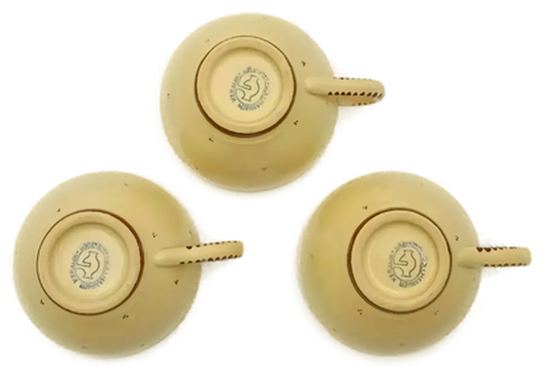 Gollhammer Keramik creme/braun - Kaffeetassen mit Untertassen Set 6-teilig – Bild 5
