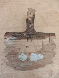 Waldgeist Wandfigur Holz 23 cm | Handgeschnitztes Unikat - Bild 5