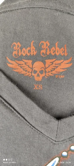 Rock Rebel Damen T-Shirt XS Baumwolle Bedruckt | Wie Neu - Bild 6