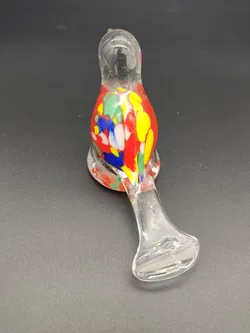 Kleiner Vogel aus buntem Glas - Bild 1