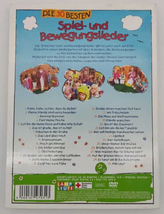 Die 30 Besten Spiel- und Bewegungslieder - DVD – Bild 2