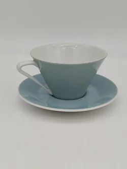 Lilienporzellan Kaffeetasse DAISY 18 - graublau - Bild 5