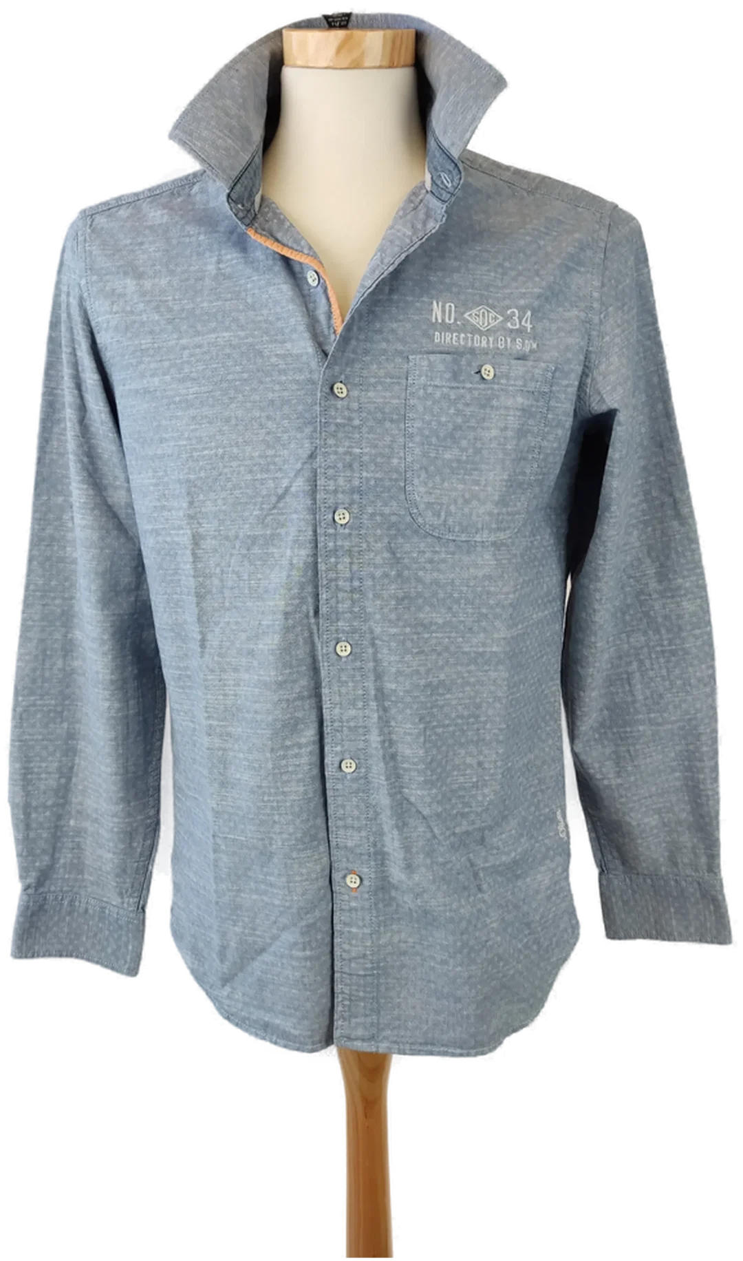 s.Oliver Herrenhemd hellblau - Gr. M (Slim fit) – Bild 2