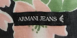 Armani Jeans Damen Tuch schwarz/rosa geblümt  - Bild 2