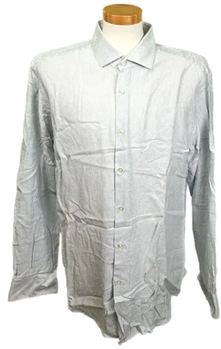 Hugo Boss Herrenhemd blau /weiß Gr. 44