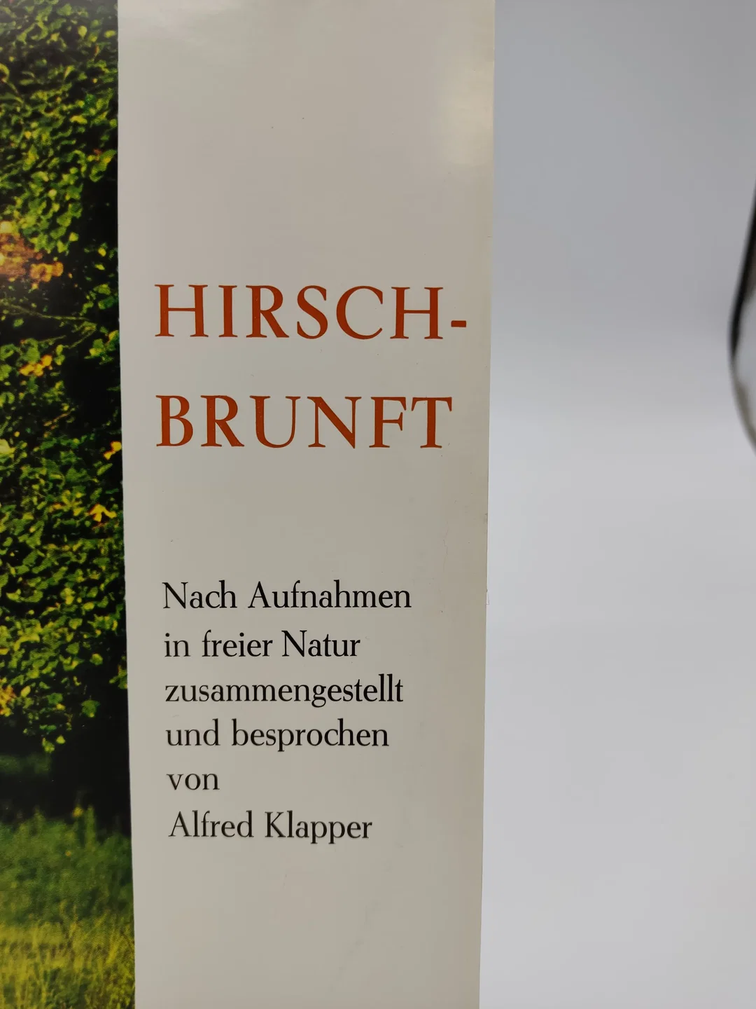 "Hirschbrunft" Zinnteller und Langspielplatte – Bild 3