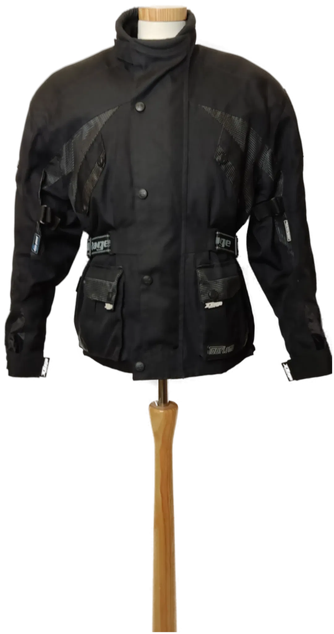X-RAGE Herren Motorradjacke schwarz Gr. S - Bild 1