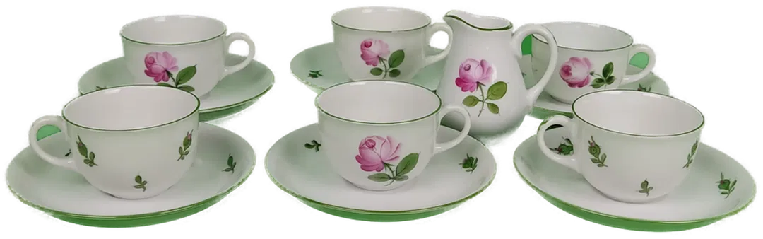 12 teiliges Augarten Porzellan Espressoservice - Bild 1