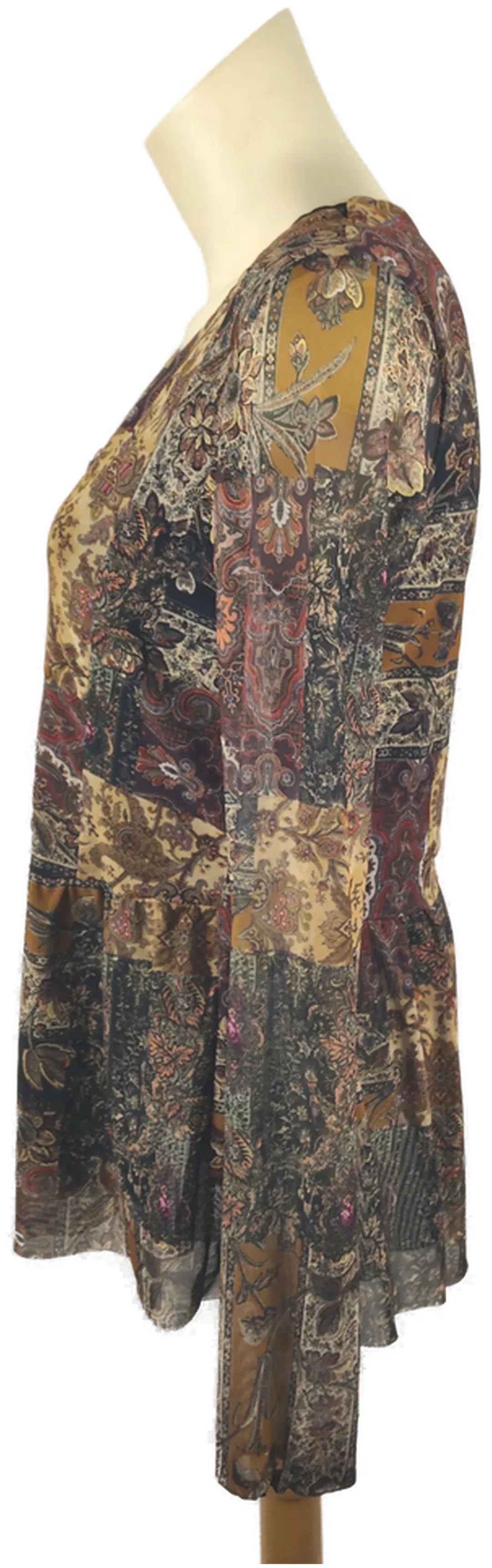 Desigual Damen-Langarmshirt Gr. 34 Geblümt | Boho-Charme – Bild 2