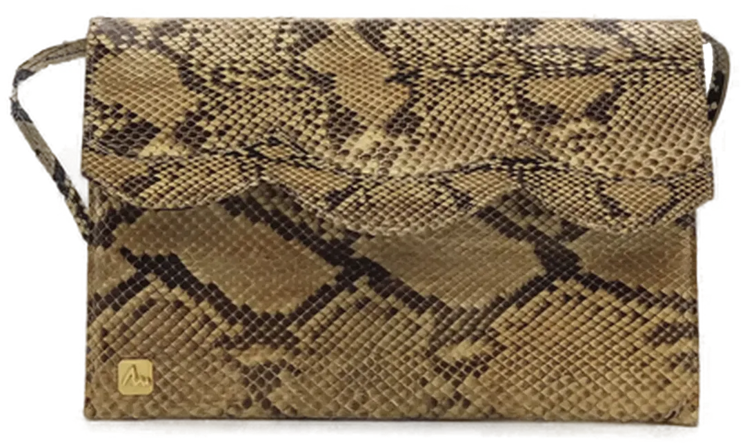 Schlangenoptik Damen Vintagetasche und Brieftasche  - Bild 1