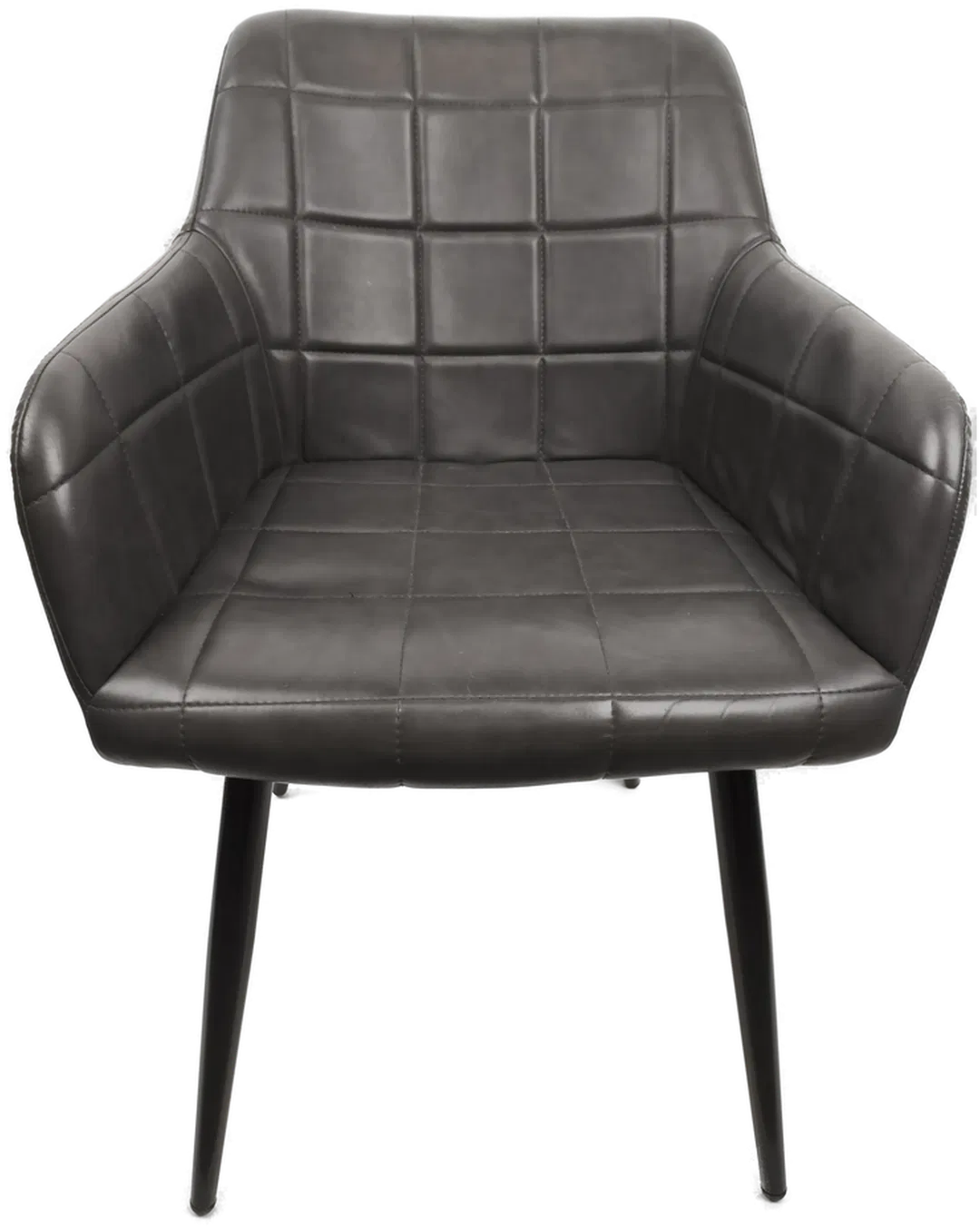 Set aus 3 Kunstleder-Stühlen mit Armlehnen - Bild 4