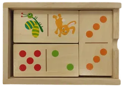 Playtive Domino Holzspielzeug/Babyspielzeug 16-teilig - Bild 4