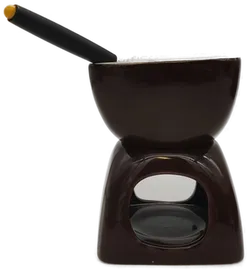 Schokoladen Geschenkbox Fondue-Set mit Rezeptbuch  - Bild 4