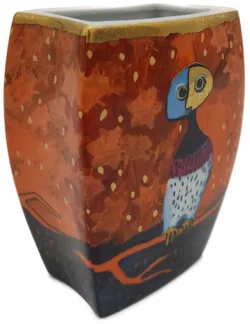 Goebel R. Wachtmeister Vase Romanze Eulenmotiv - Bild 4