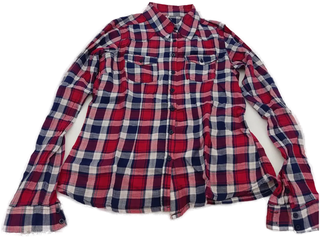 Fishbone Kinderlangarmhemd kariert - XS - Bild 1