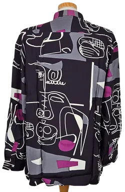 LUIGI Vintage Herren Hemd, marine - Gr. XL  - Bild 3