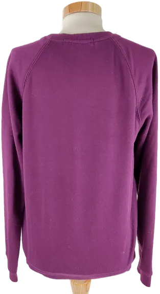 Sweater "FB Sister", langarm mit Rundhalsausschntt, violett, Größe M – Bild 3