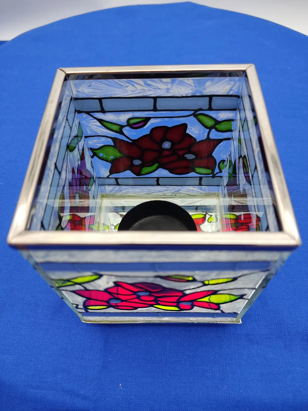 Buntglas-Windlicht im Tiffany-Stil | Zeitloses Design – Bild 2