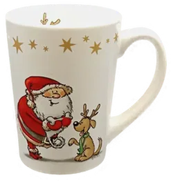 Home & Deco Weihnachtstasse gemustert - Bild 1