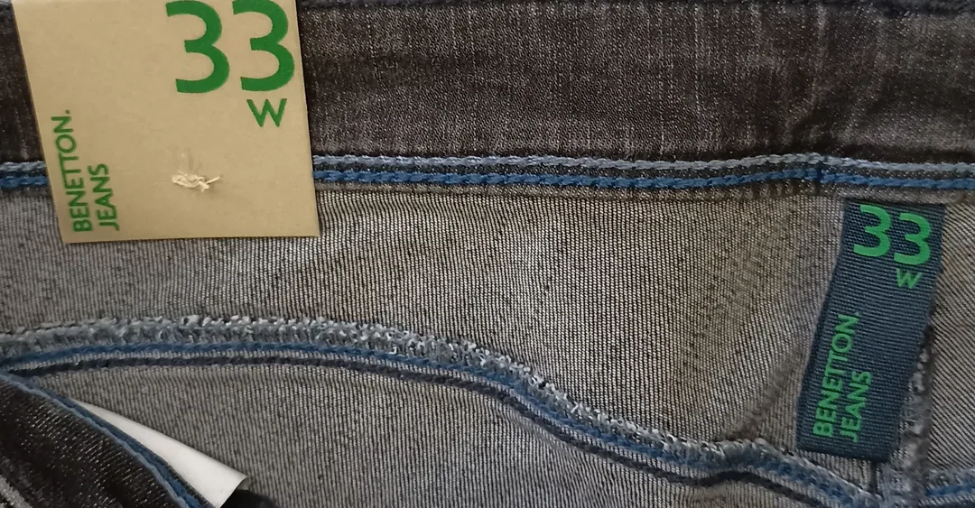 United Colors of Benetton Damen Jeans anthrazit Gr. 33 – Bild 3