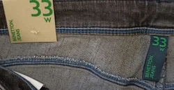 United Colors of Benetton Damen Jeans anthrazit Gr. 33 - Bild 3