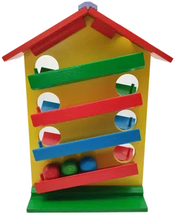 Kugelbahn-Holzhaus | Gut Erhaltenes Spielzeug - Bild 1