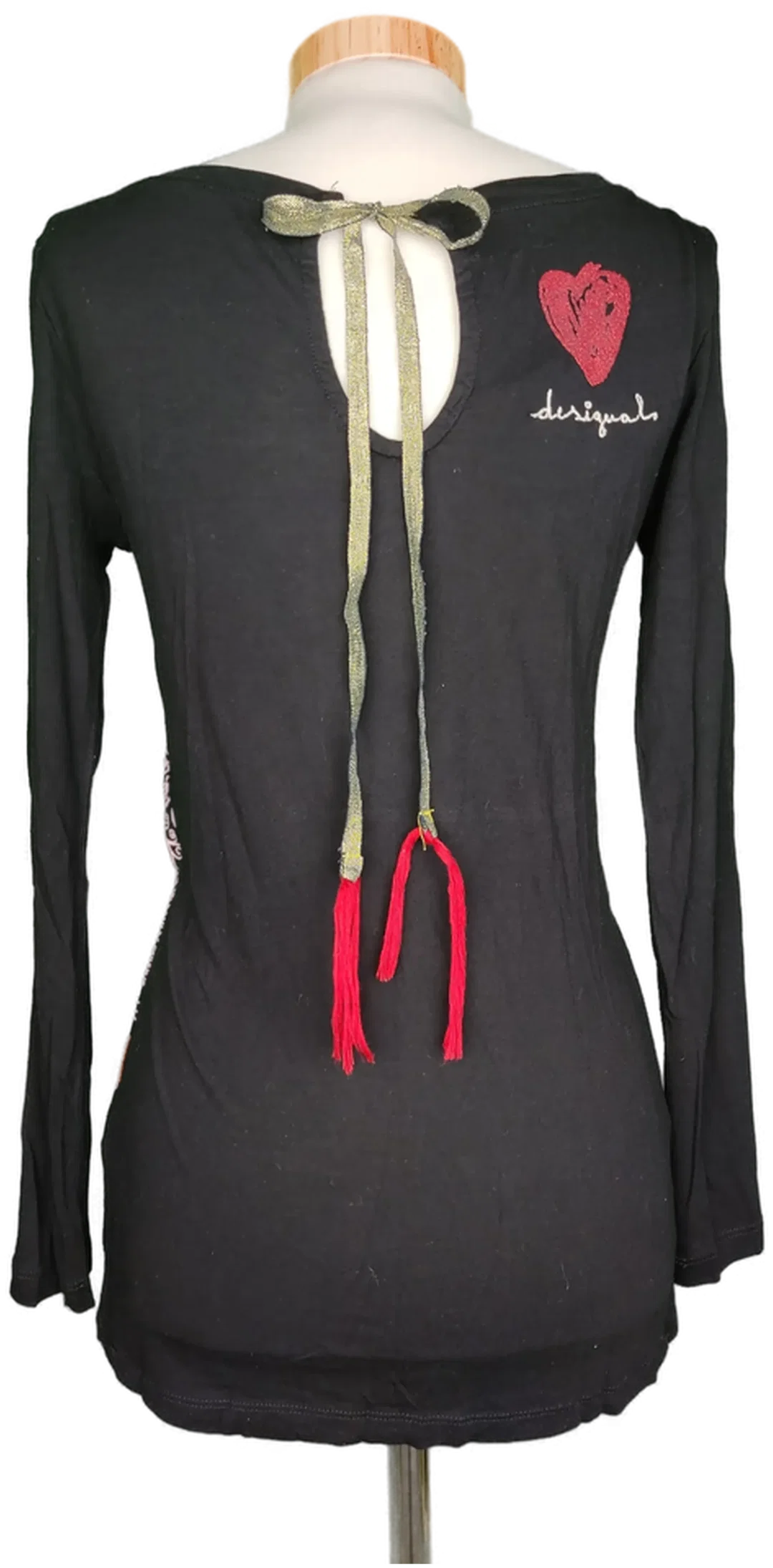 Desigual Damen Shirt schwarz bedruckt - S/36 – Bild 2