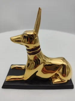 Anubis 'The jackal god' Porzellan & Zertifikat von Franklin Mint | Limitierte Rarität - Bild 4
