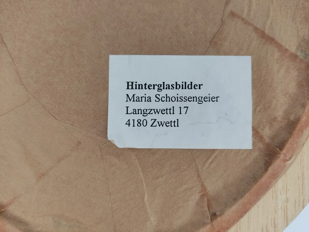 HINTERGLASBILD "Madonna", gerahmt – Bild 4
