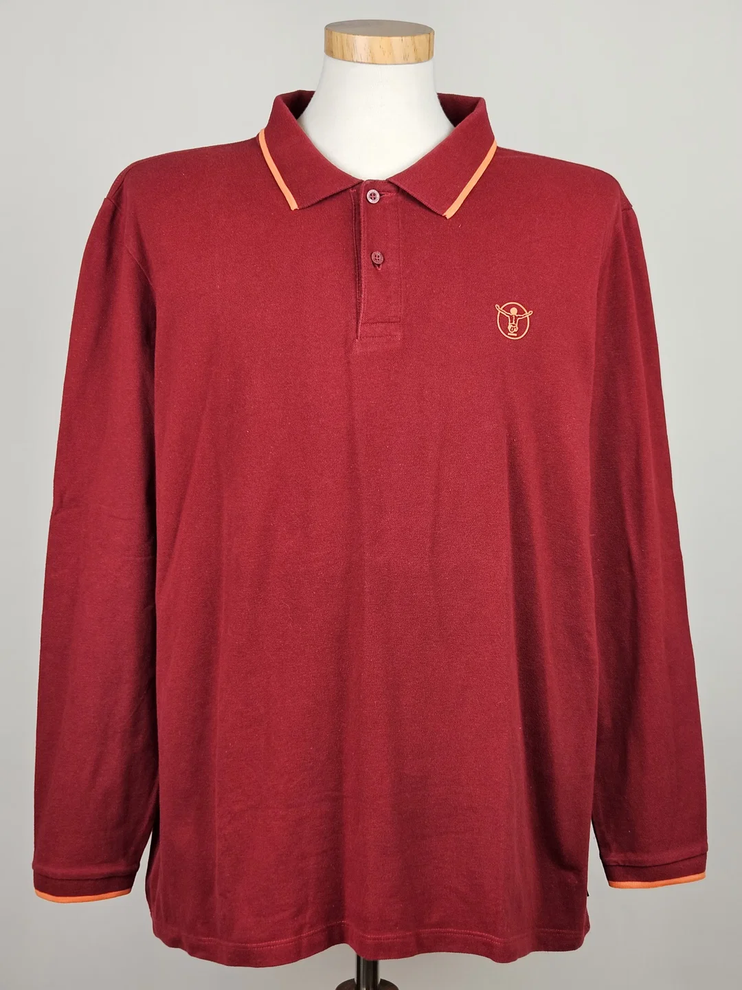 CHIEMSEE Herren Langarm Poloshirt, rot - Gr. XXL  - Bild 1