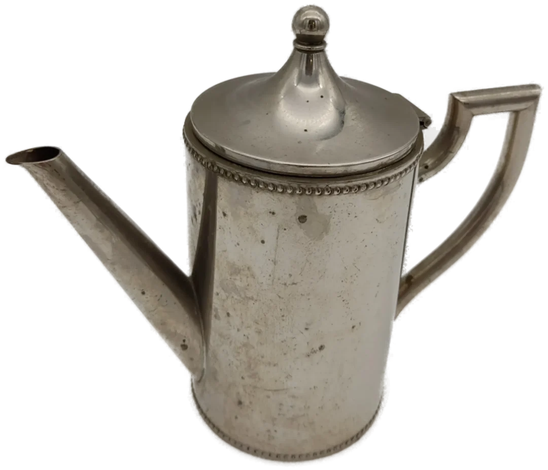 alte Tee und Milch-Kanne Metall – Bild 2