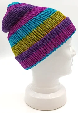 Handgestrickte Wendemütze