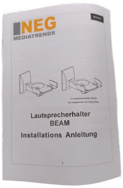 Neg, Lautsprecher Halterung BEAM-201B schwarz, NEU – Vorschau 3