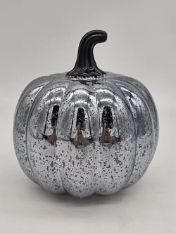 LED-Deko für Halloween "Kürbis silber" – Vorschau 2