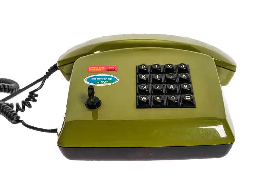 Tastentelefon Grün mit Kabel - Bild 3