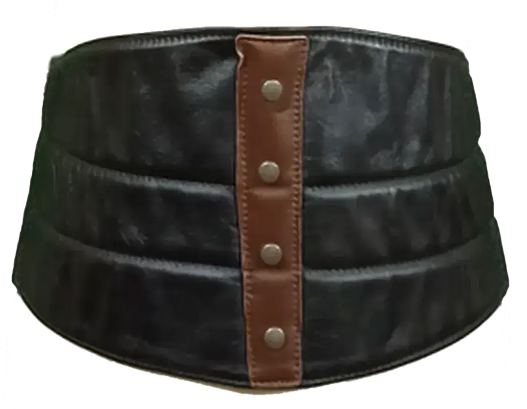 Racer Motorrad Herren Leder Nierengurt schwarz/braun - Bild 1