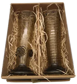 2 mundgeblasene Gläser, tschechische Handarbeit, Replik  - Bild 3