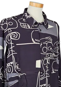 LUIGI Vintage Herren Hemd, marine - Gr. XL  - Bild 4