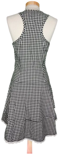 Hilfiger Denim Damen Minikleid schwarz/weiß kariert - S/36 - Bild 2