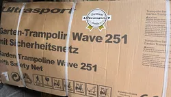 ULTRASPORT Gartentrampolin Wave 251 mit Sicherheitsnetz original verpackt - Bild 1