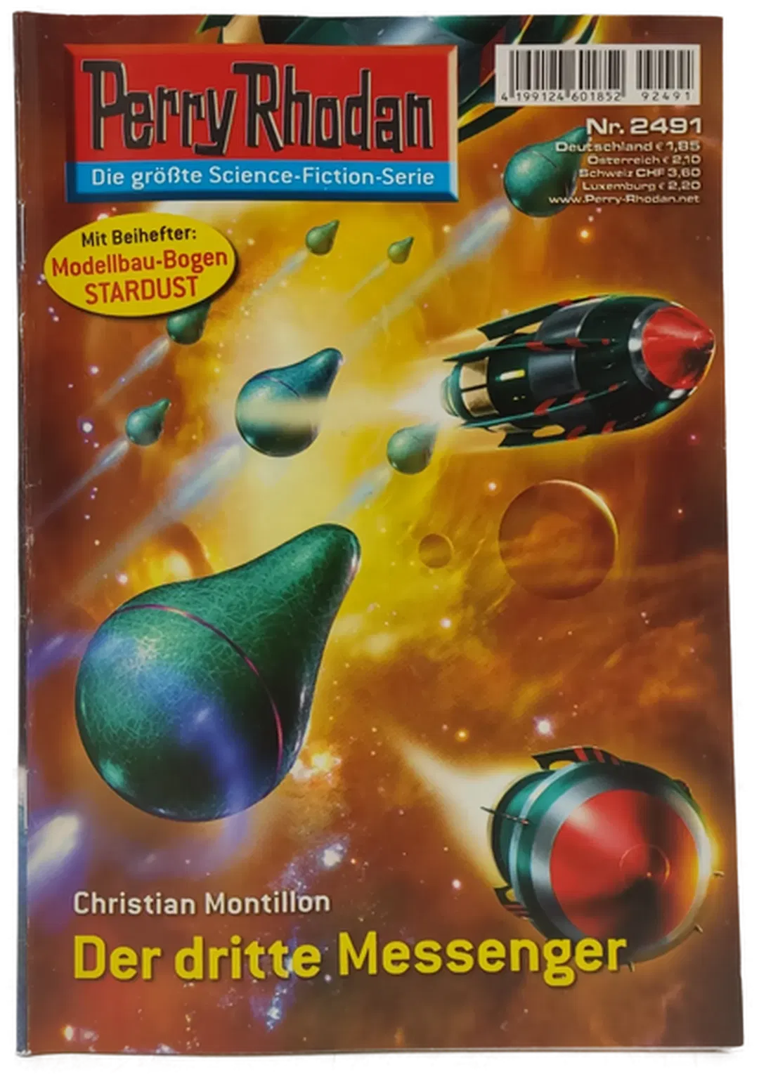 Romanheft Perry Rhodan Der dritte Messenger Erstauflage Nr. 2491 - Bild 2