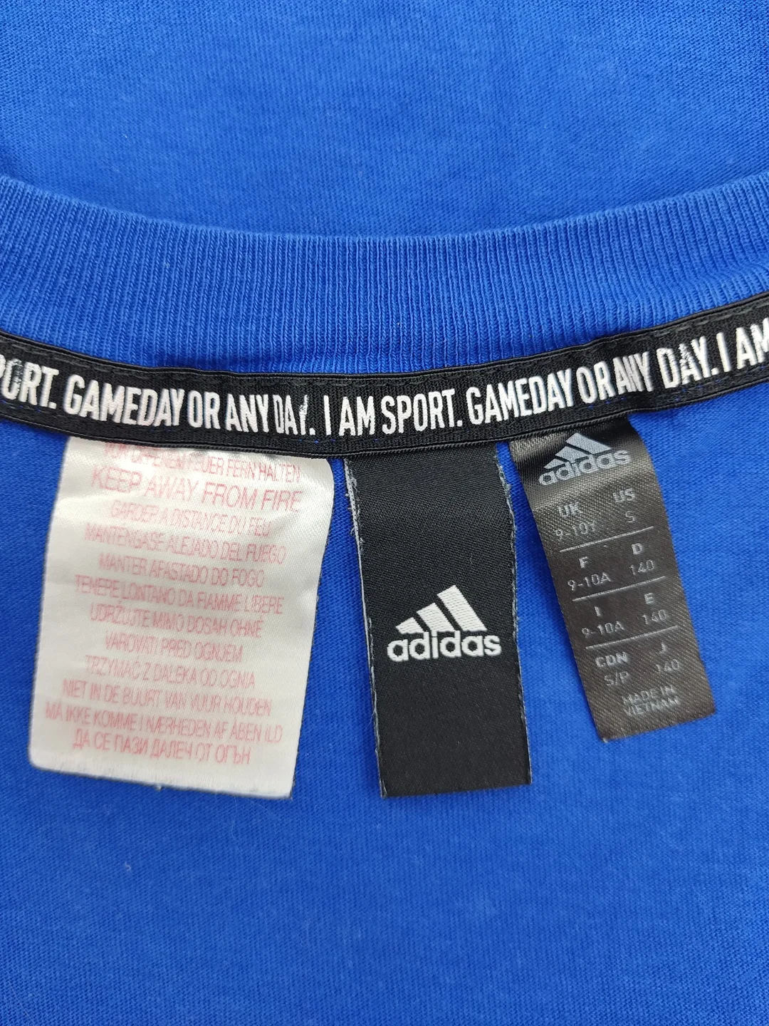 Adidas Kinder Shirt blau Gr.140 – Bild 4