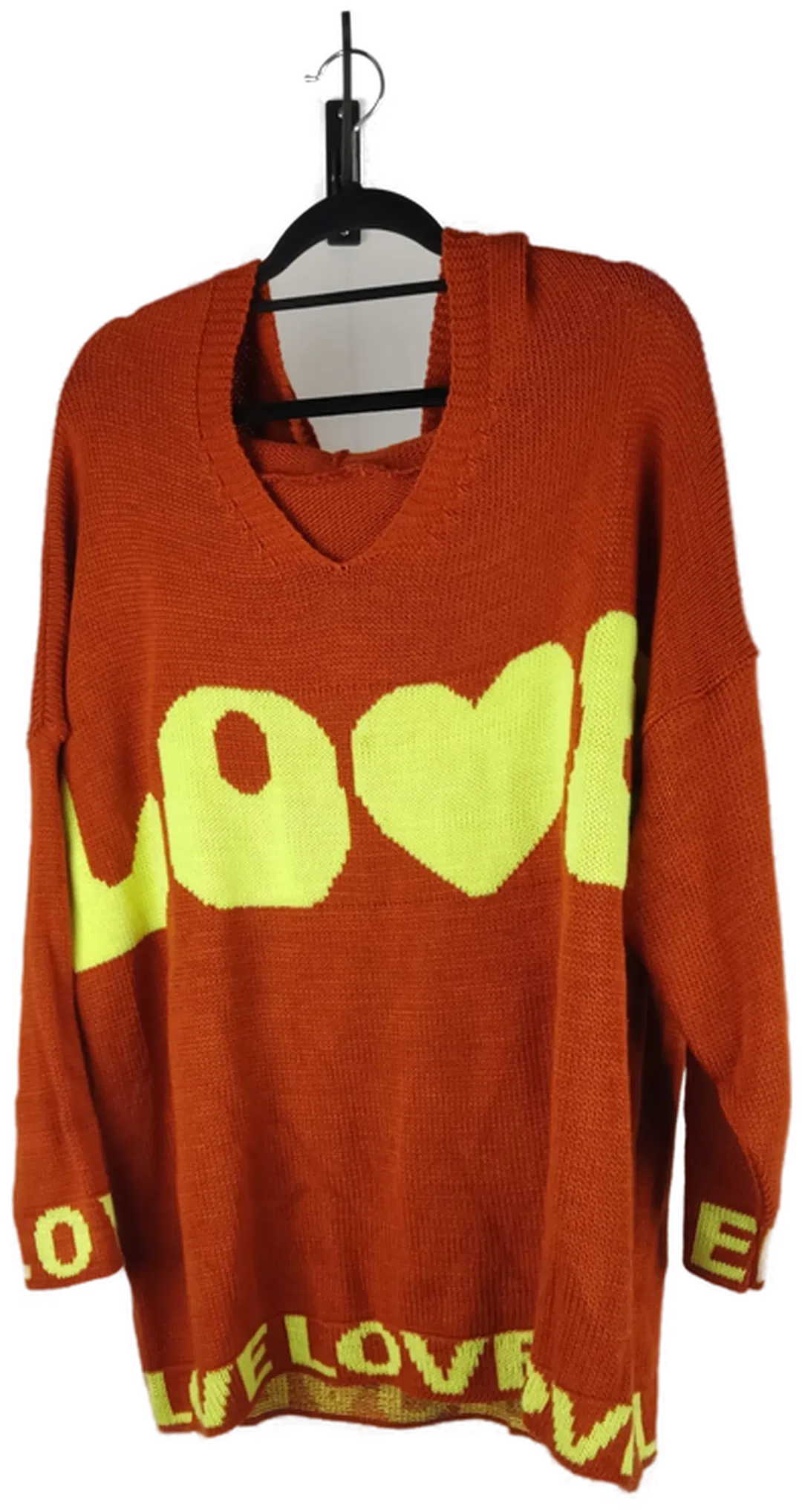 Oversized Strickpullover mit Kapuze  - Bild 1