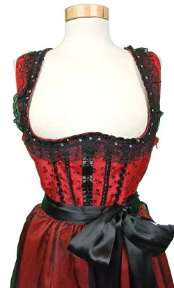 Country Line Damendirndl rot/schwarz Gr. 38 – Vorschau 3