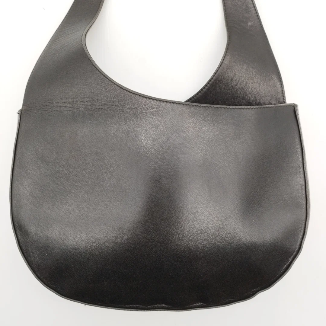 Bally Designer Vintage Schultertasche | Schwarz | Leder  – Bild 2