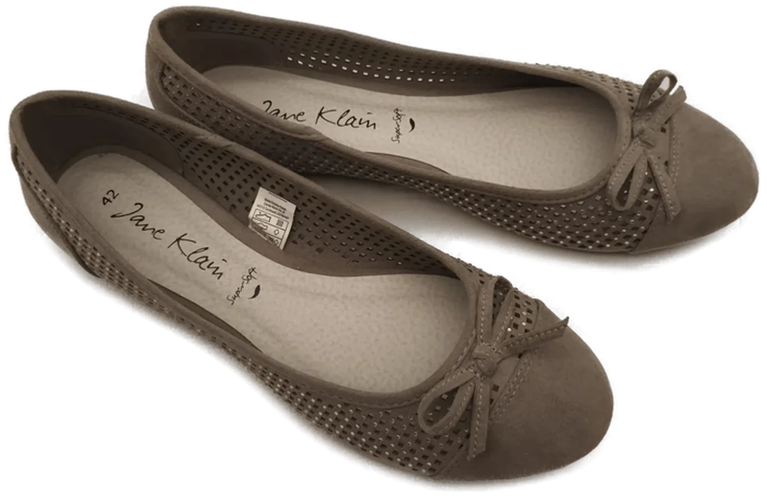 Jane Klain, Damenschuhe Ballerina, Gr. 42, Leder - Bild 4